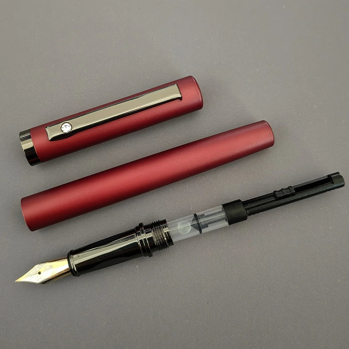 Fountain Pen With 50 Ink Cartridges 0.5mm Fine Nib