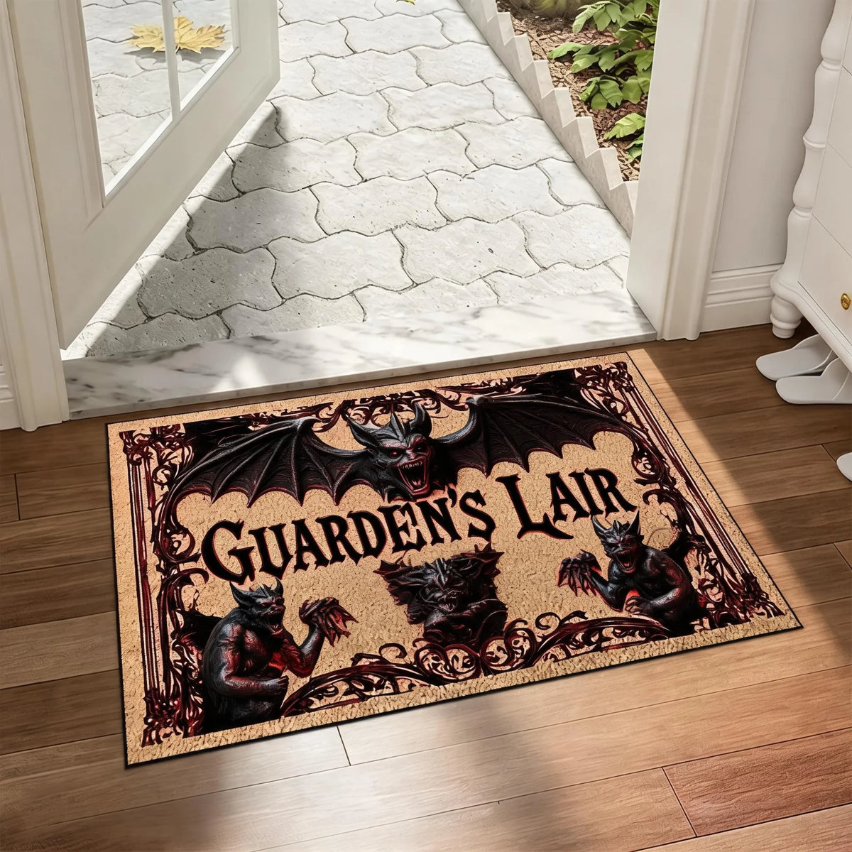 Halloween Welcome Doormat Anti Slip Indoor Outdoor Rug For Entryway