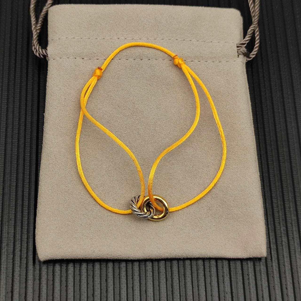 Lexington Double Ring Nylon Rope Bracelet For Men And Women