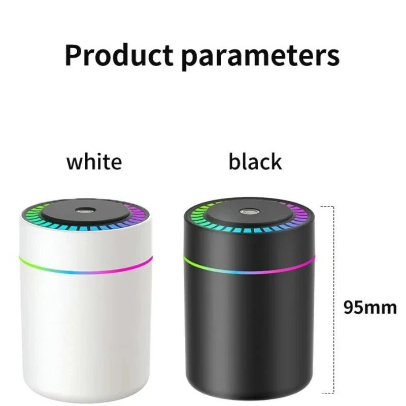 Mini USB Air Humidifier Aroma Diffuser With Lights