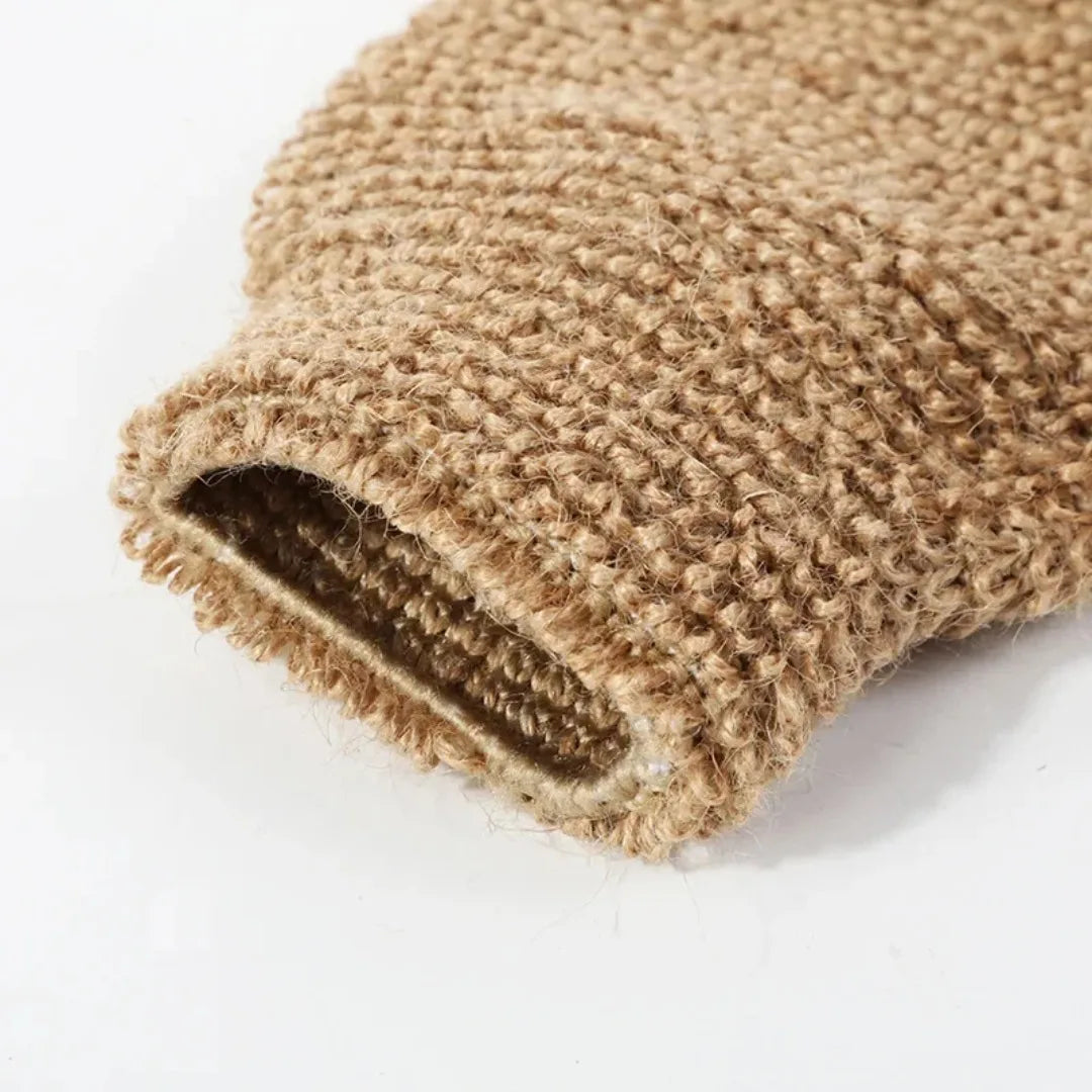 Jute Back Scrubber Exfoliating Loofah Back Strap Kit