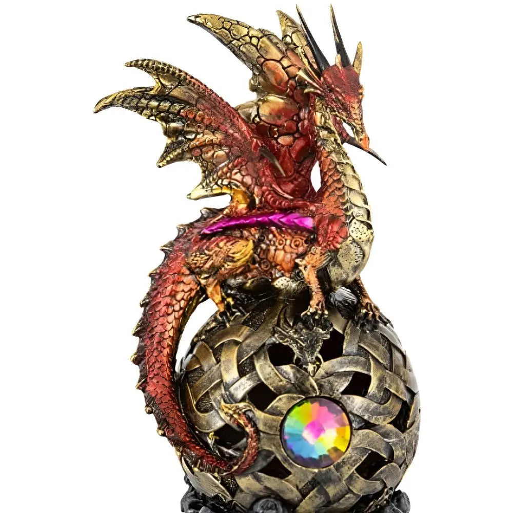 Stealstreet Fantasy Dragon LED Orb Figurine For Home Decor