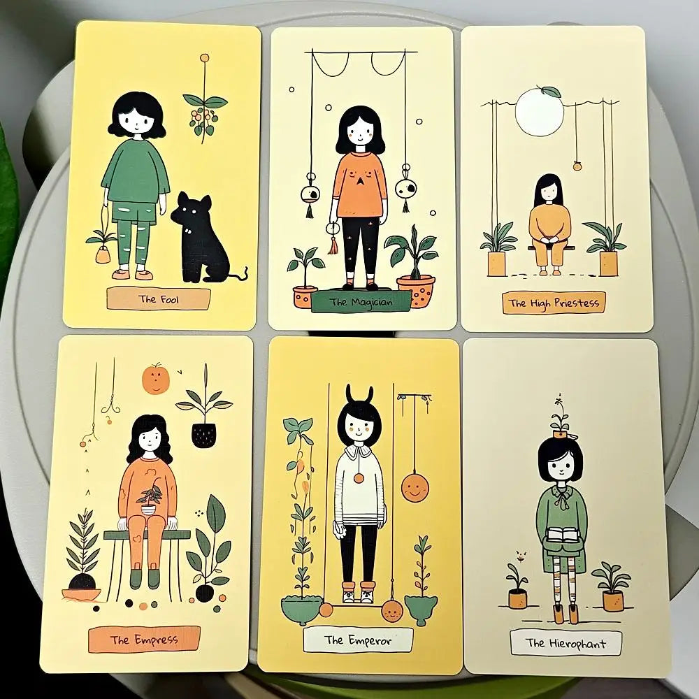 Quirky Boho Style Modern Witch Tarot Deck With Digital Guidebook