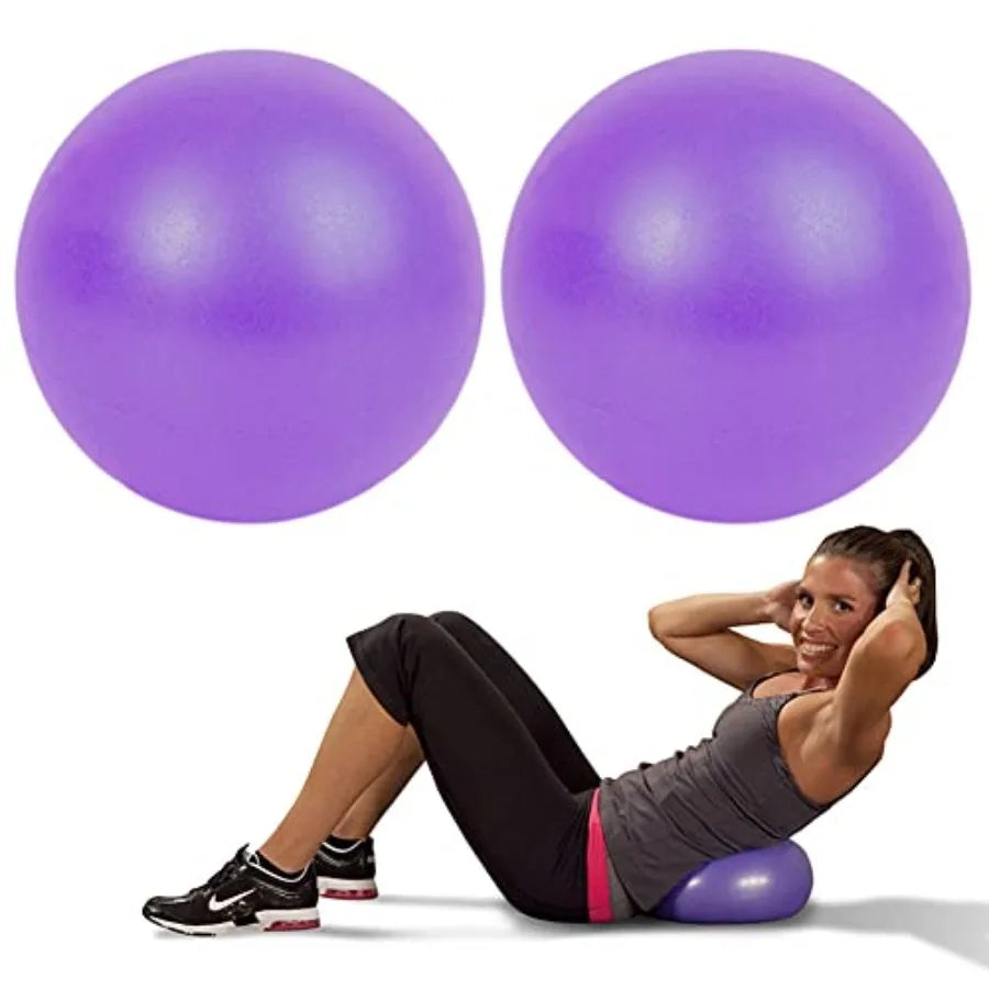 Two Pack Anti-Burst Pilates Yoga Exercise Balls For Core Training