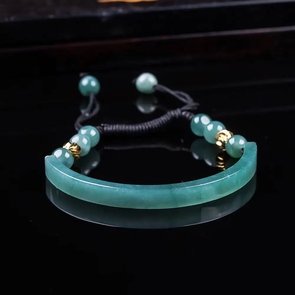 Natural Burma Jadeite Bangle For Women Fine Jewelry Gift