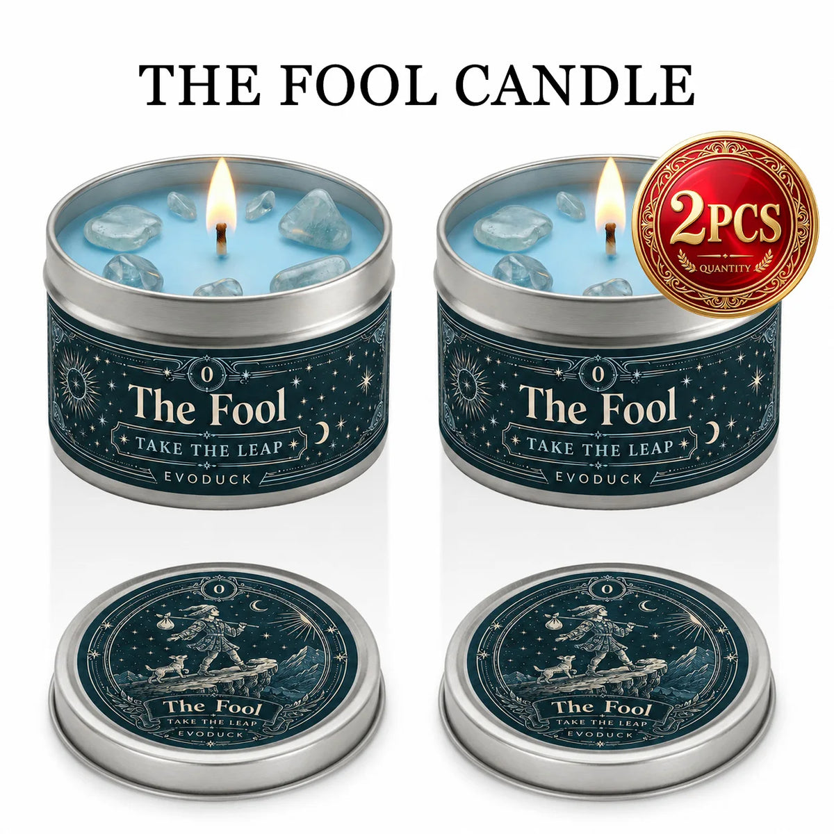 Evoduck The Fool Tarot Scented Candle For Spiritual Meditation
