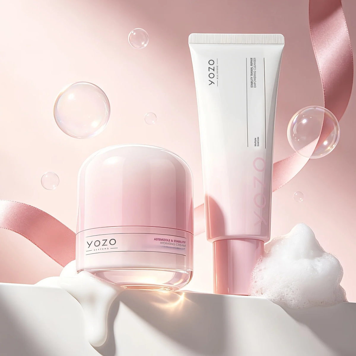 Multi Effect Facial Skincare Set With Cleanser And Moisturizer