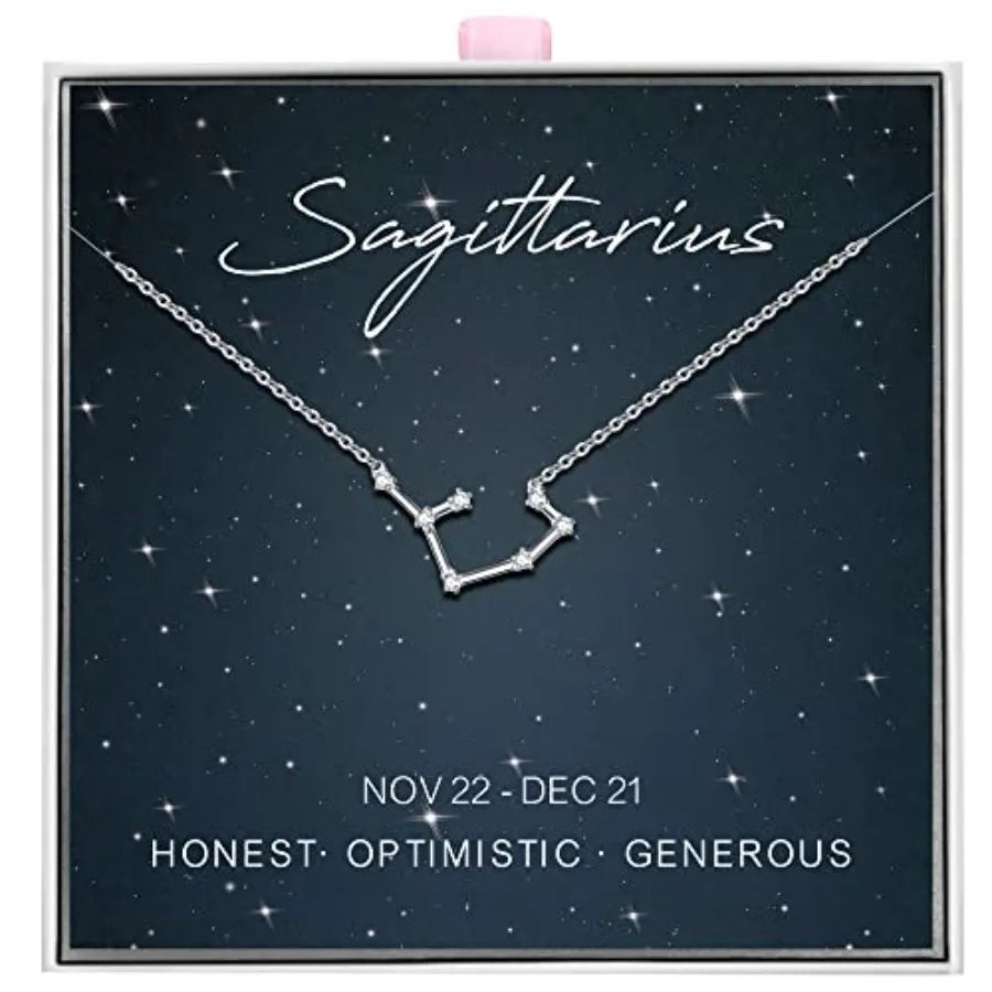 925 Sterling Silver Constellation Horoscope Necklace For Women