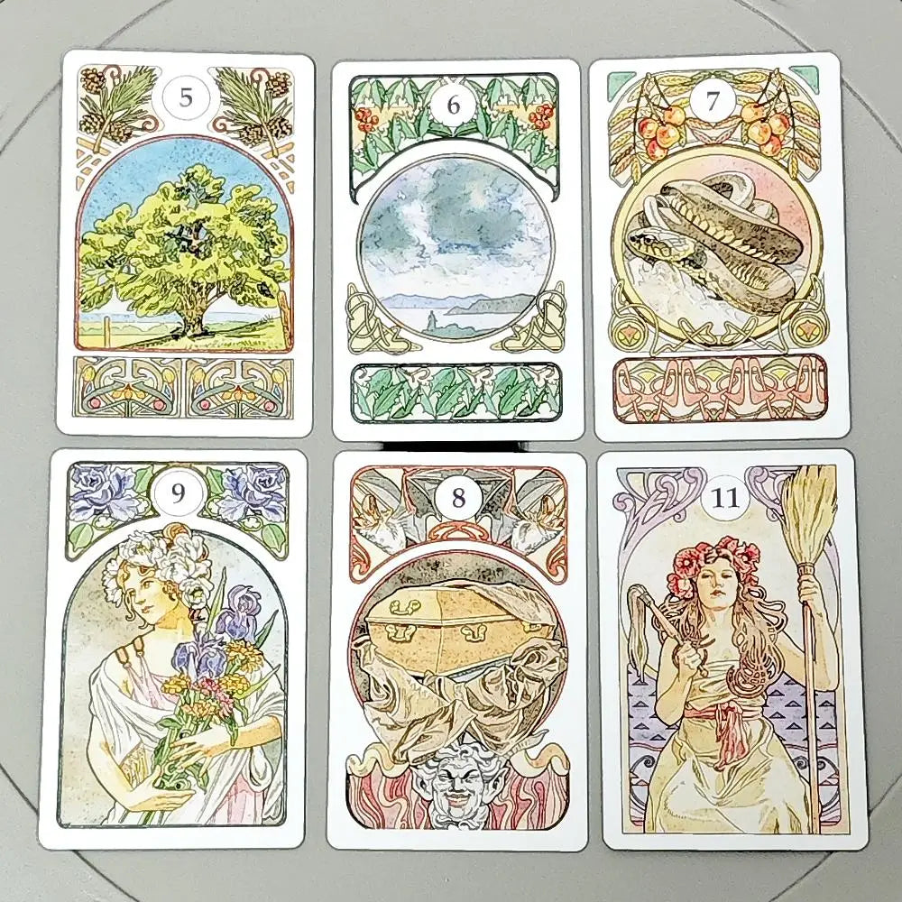 Art Nouveau Lenormand Oracle Card Deck With 36 Cards