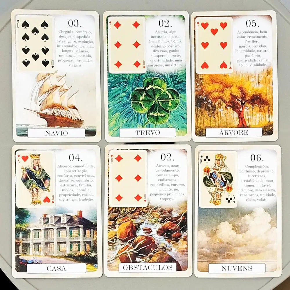 Classique Lenormand Divination Cards For Fortune Telling And Magic Reading