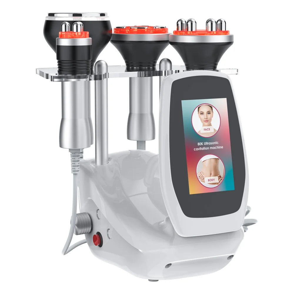 Ultrasonic Cavitation Body Slimming Machine 4 In 1 Facial Massager