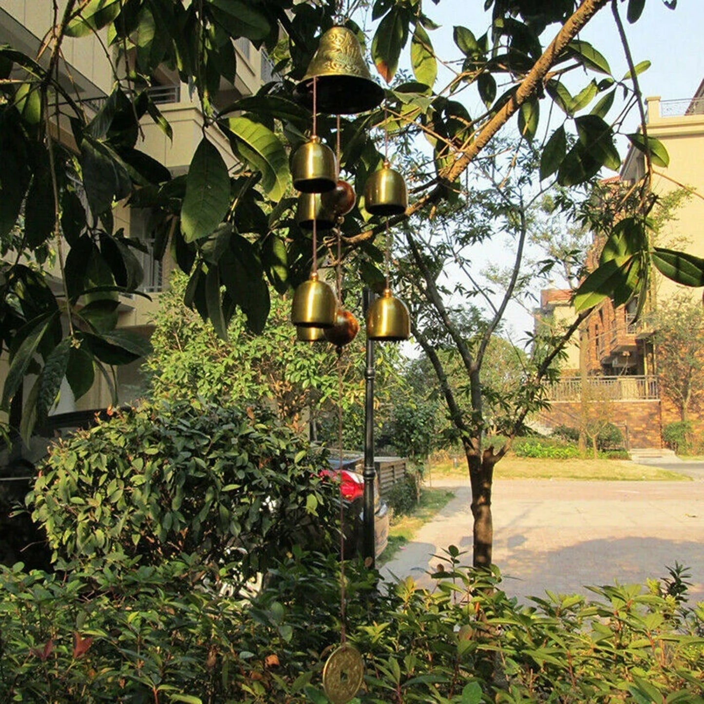 Xiangyanghua 6 Copper Bells Wind Chimes Outdoor Garden Decor