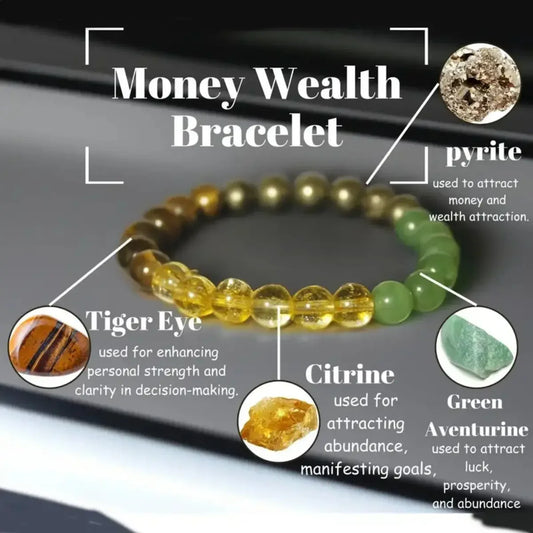 Money Wealth Bracelet For Loved One With Card Gift Idea