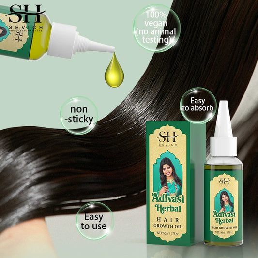 Sevich Ayurvedic Hair Growth Oil for Strong Roots and Regrowth