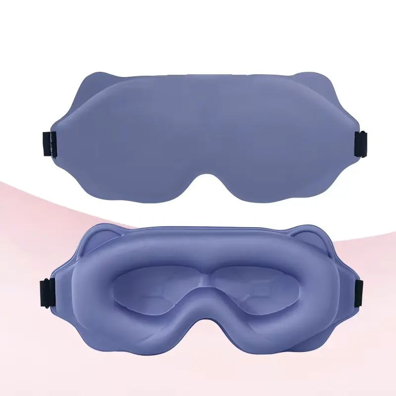 Weighted 3D Contoured Sleep Eye Mask With Soft Cotton Blend