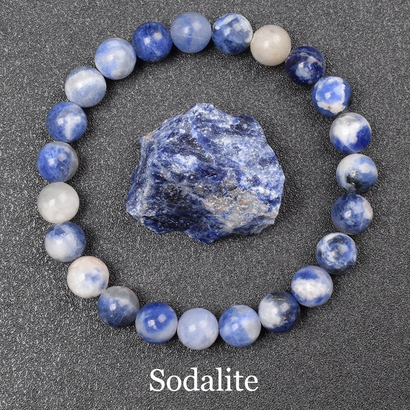 QLDDDstar Natural Golden Obsidian Stone Beaded Bracelet For Men And Women