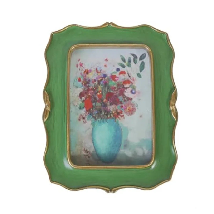 Vintage Ornamental Acrylic Photo Frame Wall Mount Tabletop