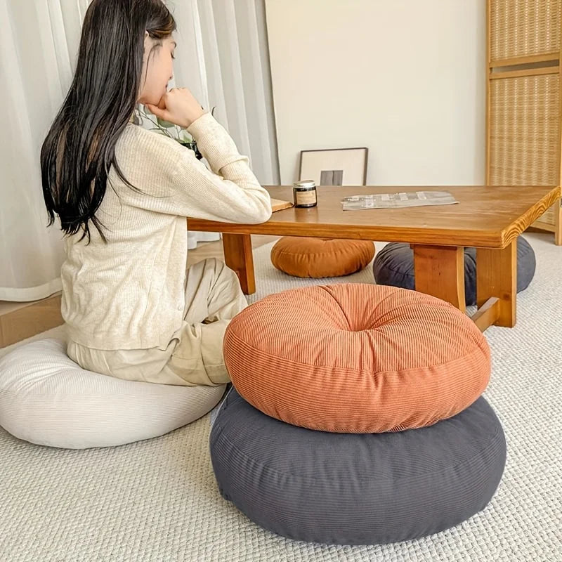 Thickened Round Seat Cushion With Anti Slip Cotton Filling