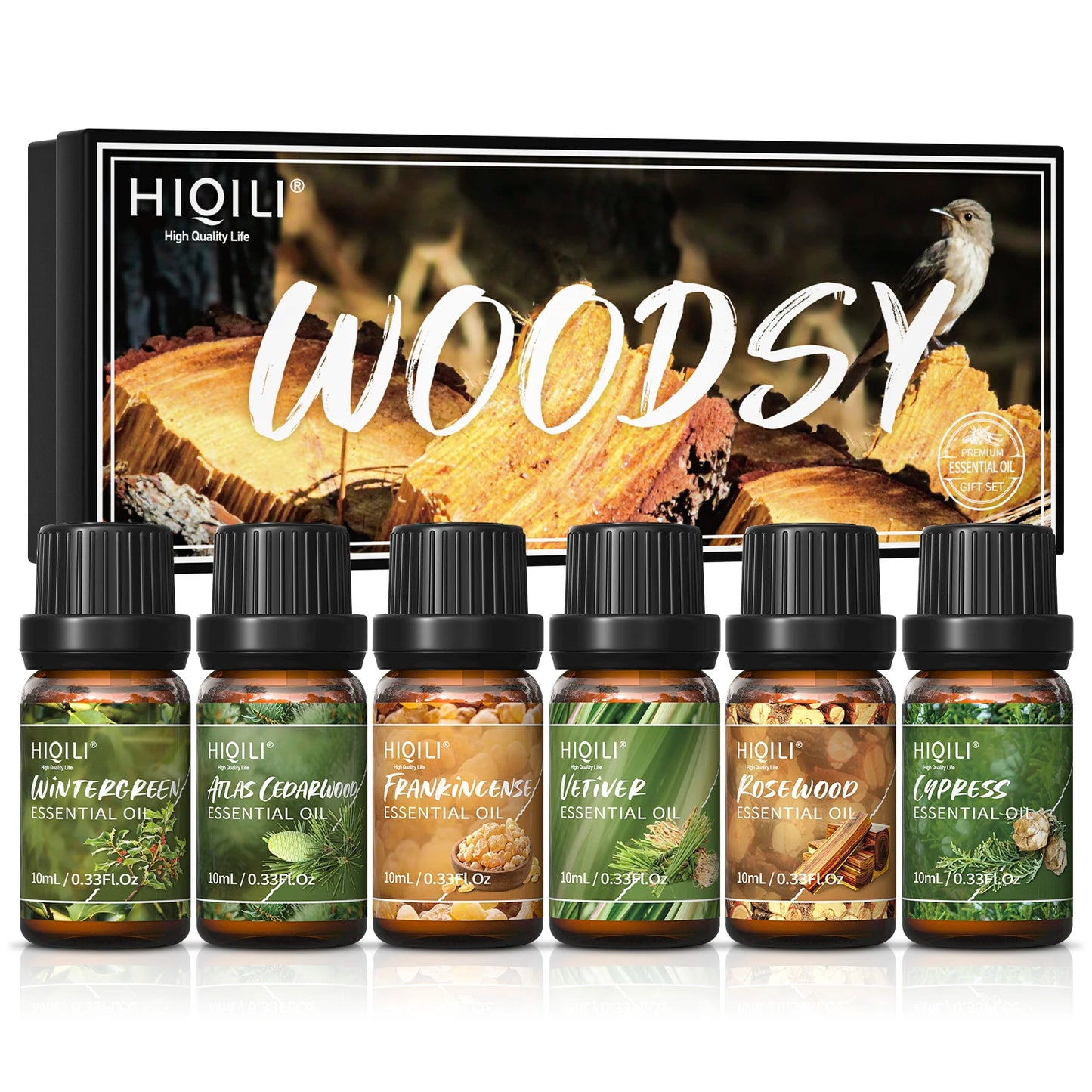 HIQILI Fragrance Oil Set 6 Pack Pure Perfume Oils Collection