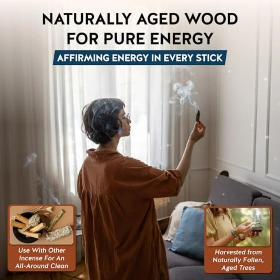 Palo Santo Incense Sticks for Spiritual Cleansing and Meditation