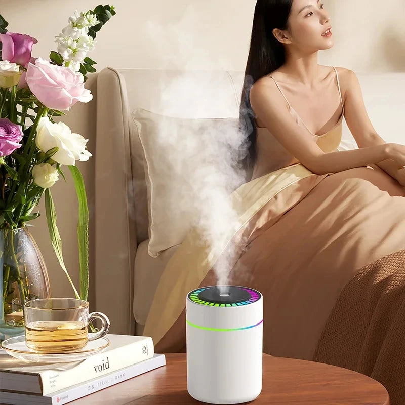 Mini USB Air Humidifier Aroma Diffuser With Lights