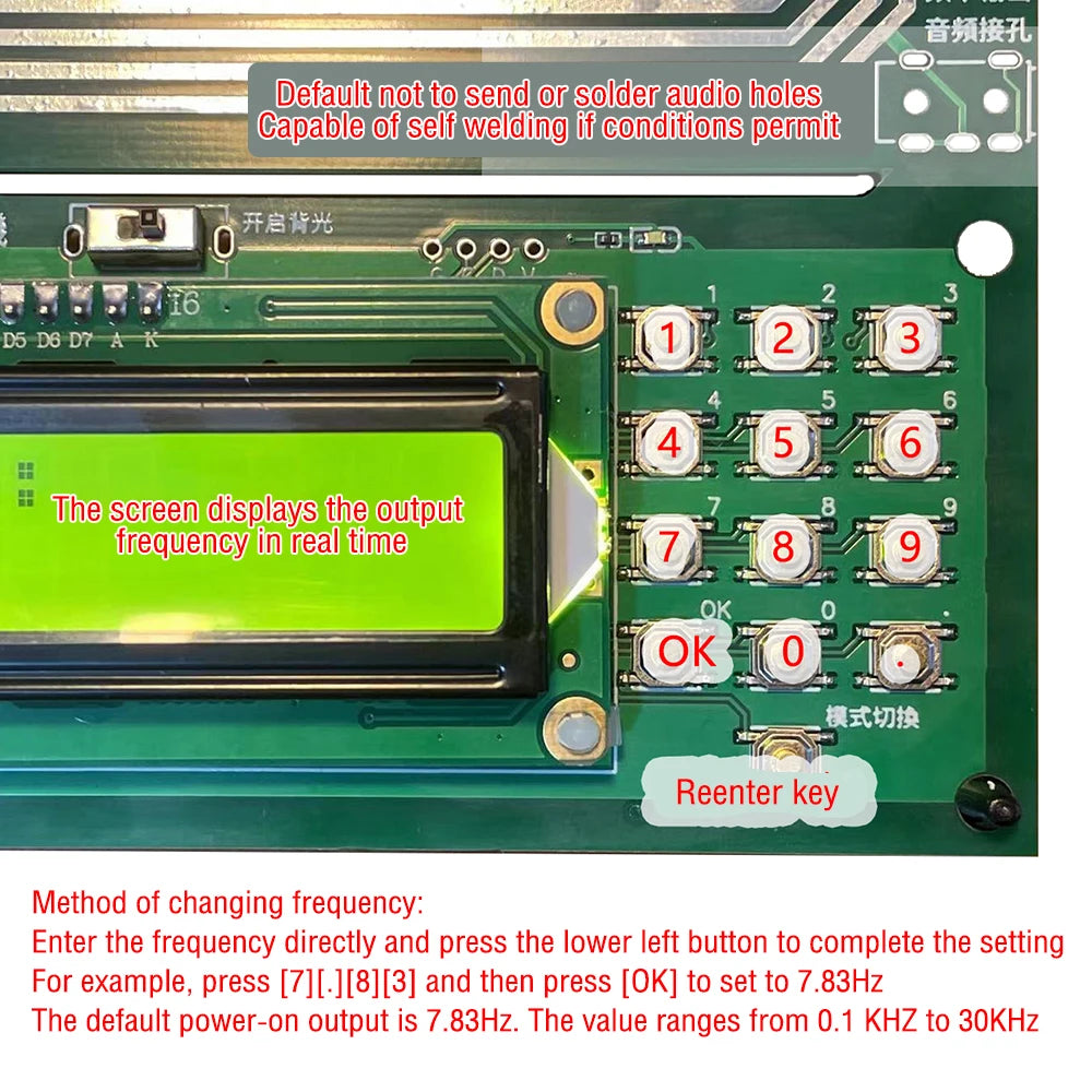 Gaqqee Adjustable Schumann Resonance Ultra Low Frequency Pulse Wave Generator
