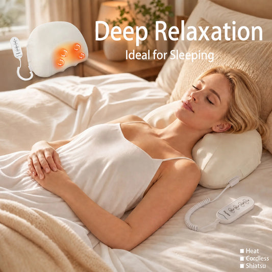 Heyelax Neck Massager Pillow With Heat Shiatsu Massage
