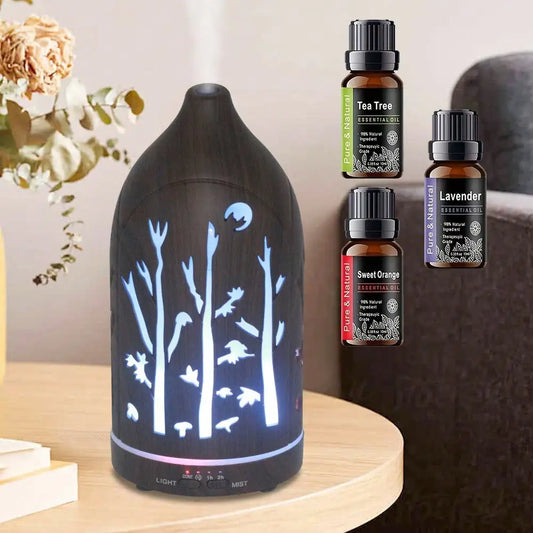 Ultrasonic Essential Oil Diffuser With Auto Shut Off Quiet Design