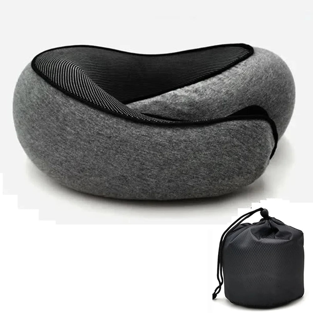 Snail Style Memory Foam Travel Neck Pillow U Shaped Support