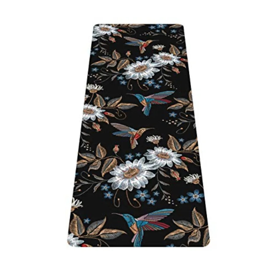 Printed Travel Yoga Mat With Carrying Bag Non Slip