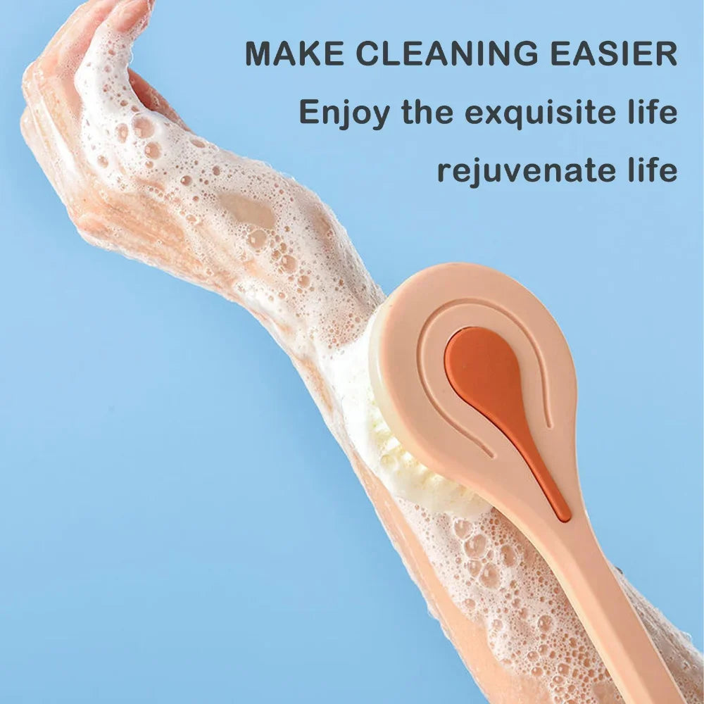 Long Handle Bath Brush Back Scrubber For Shower And Massage