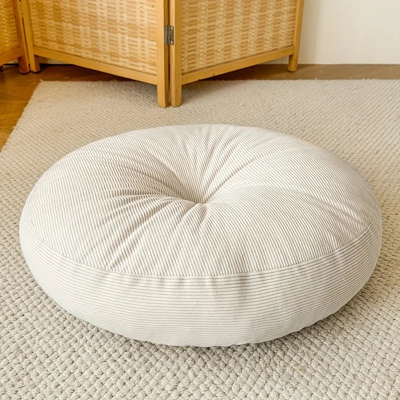 Thickened Round Seat Cushion With Anti Slip Cotton Filling