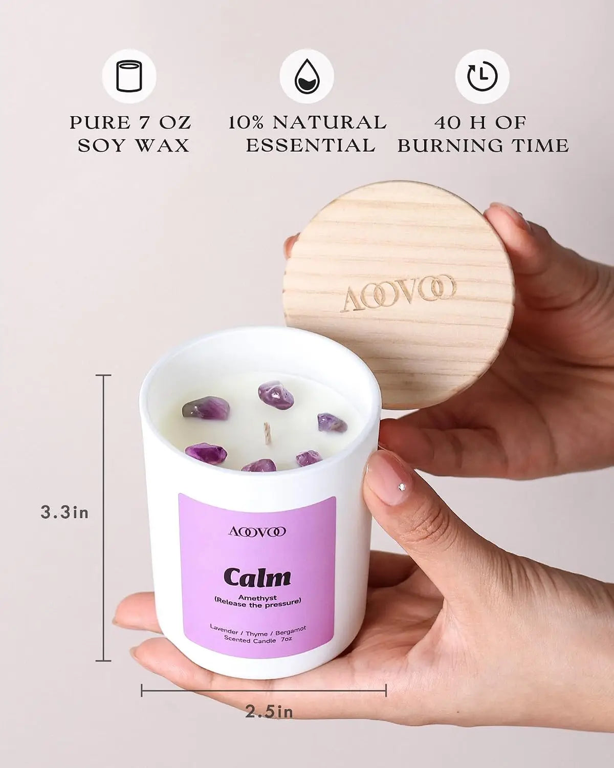 Calm Aromatherapy Scented Candle Set For Home Relaxation