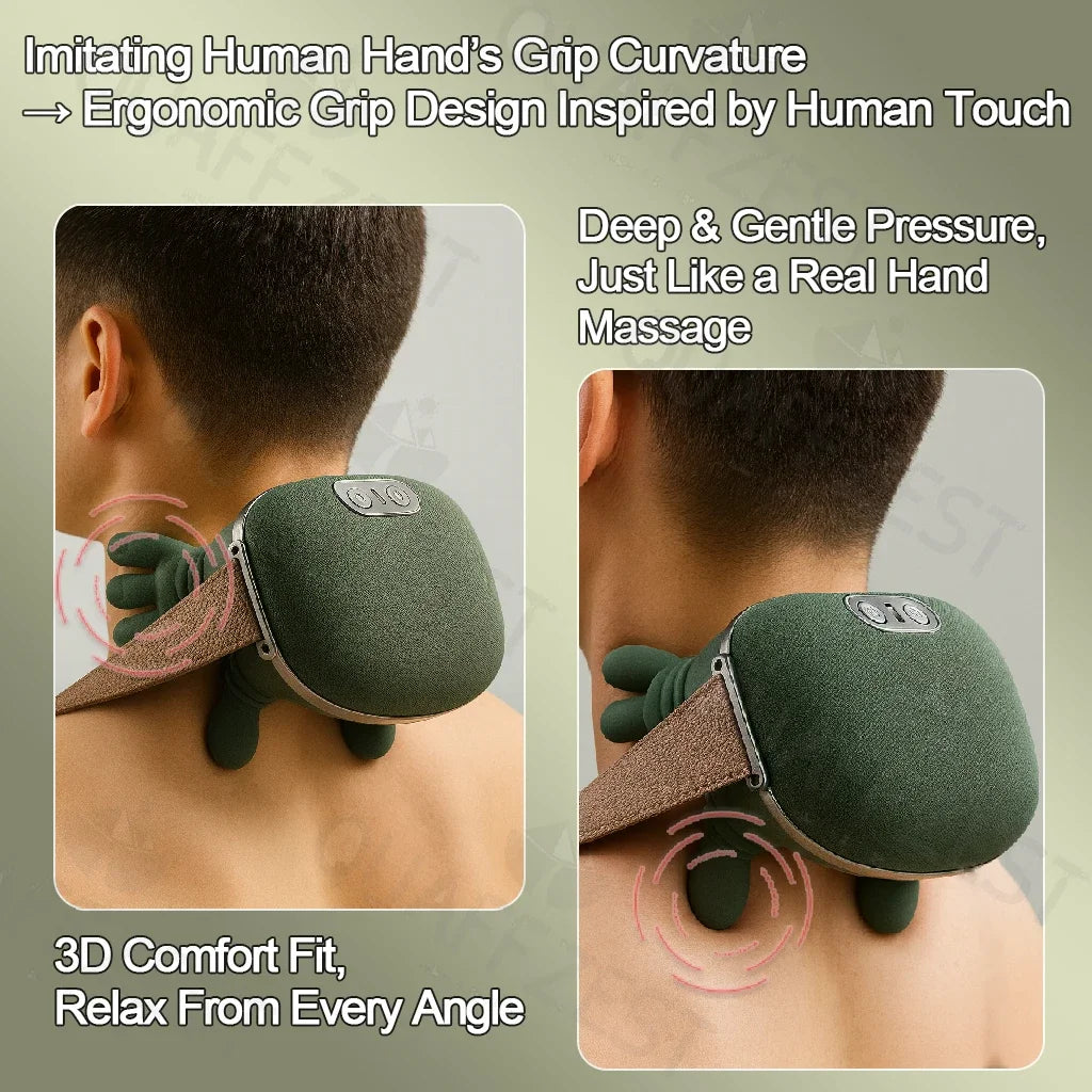 Bionic Finger Neck And Shoulder Massager Wireless Kneading