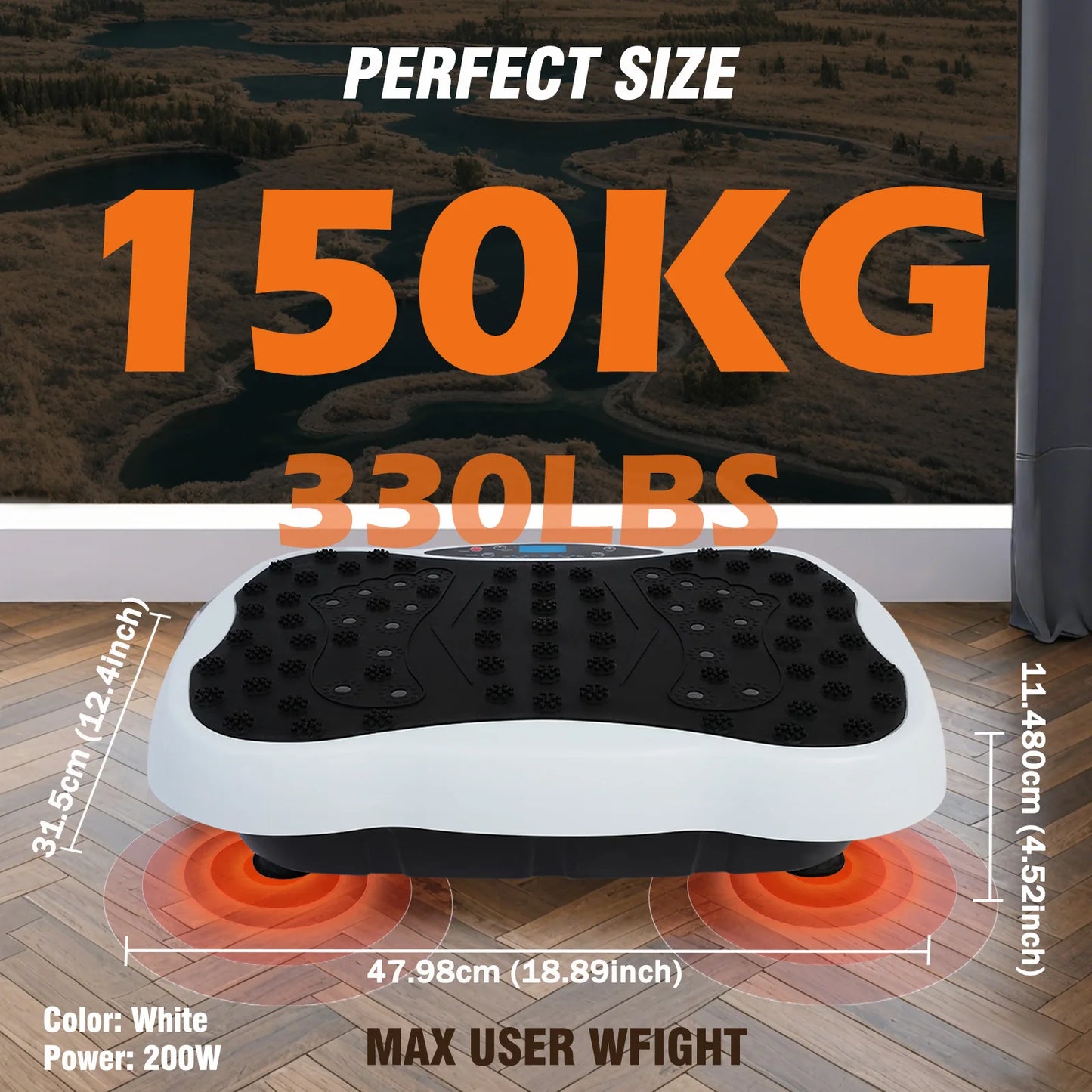 Full Body Vibration Plate Exercise Machine With Remote Control