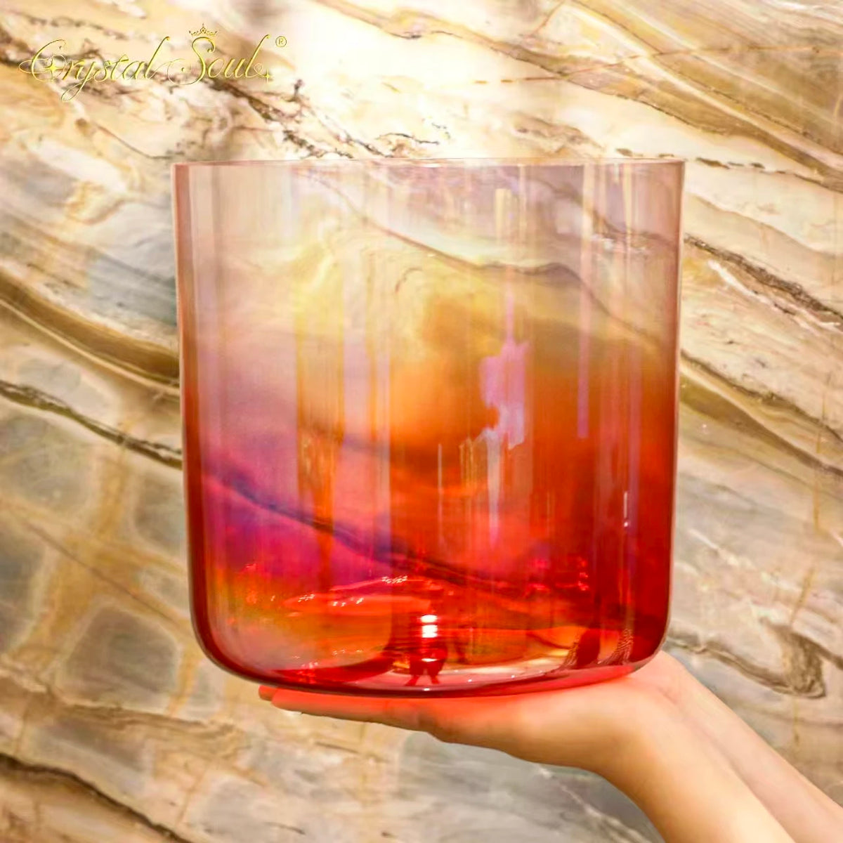 Crystal Soul Seven Chakra Crystal Singing Bowl Set For Meditation
