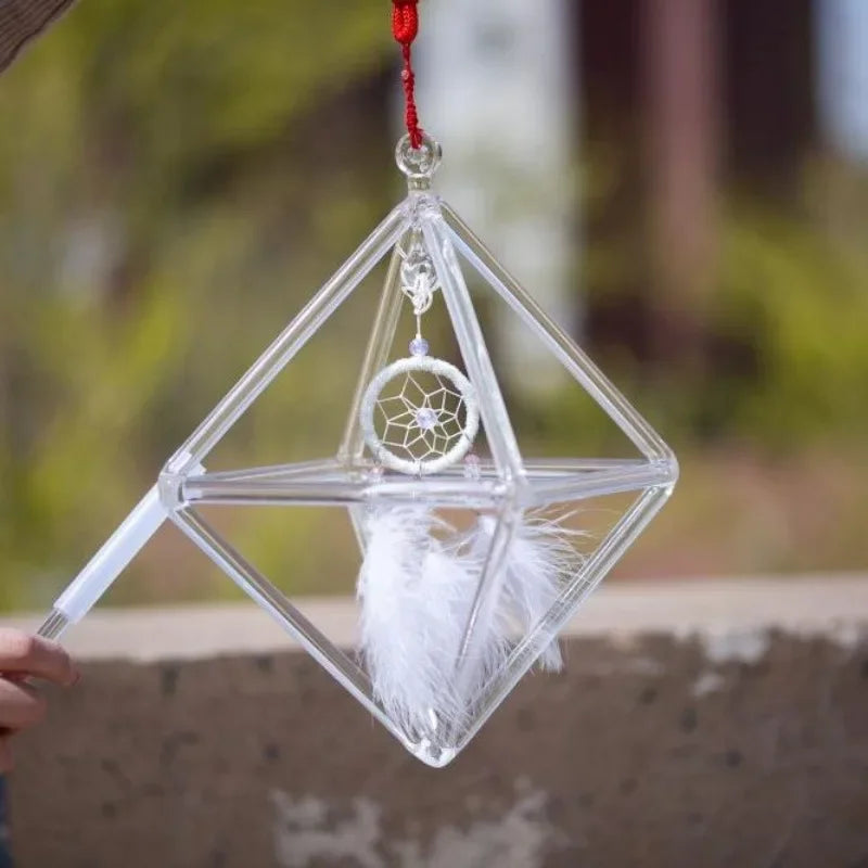 GIOIO Quartz Crystal Singing Pyramid Sound Healing Chakra Instrument
