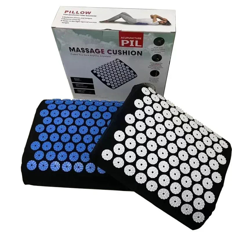 Back Massage Yoga Mat With Acupressure Pad And Pillow