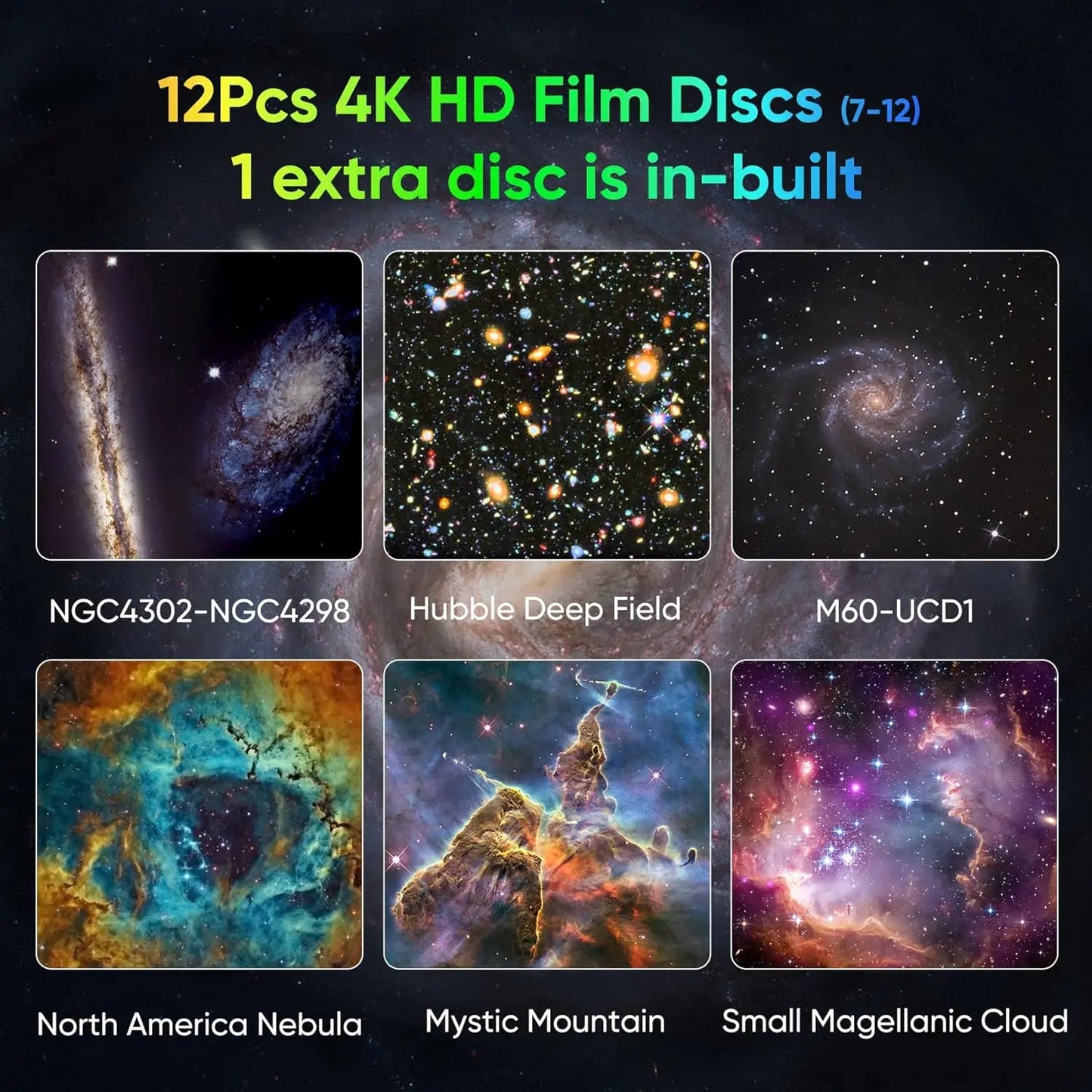 Aiopp Galaxy Projector For Bedroom With HD Star Images
