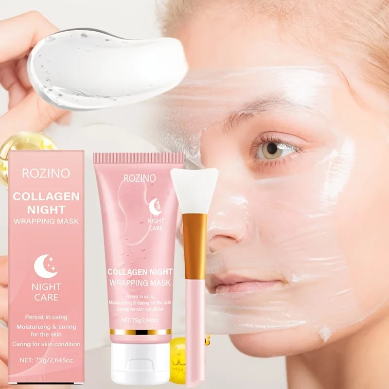Collagen Overnight Facial Mask With Hyaluronic Acid For Hydration