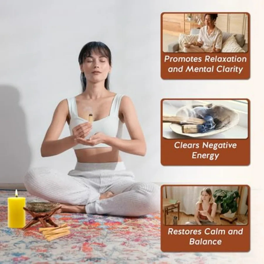 Palo Santo Incense Sticks for Spiritual Cleansing and Meditation