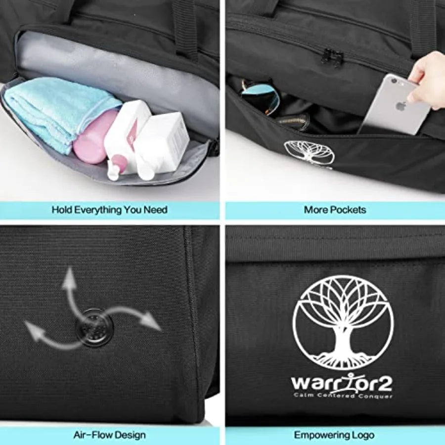 Yoga Mat Bag Carrier With 8 Pocket And Wet Pocket Air Vent