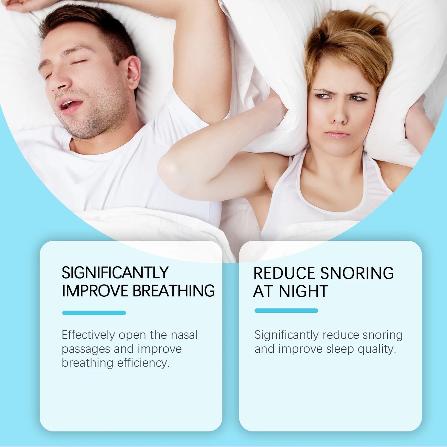 Nighttime Nasal Ventilator Set With Snore Patches And Nose Expander For Sleep