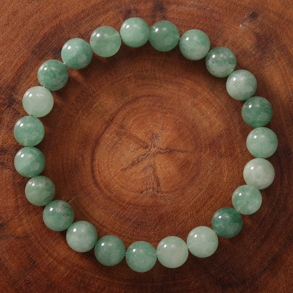 Genuine Jade Natural Stone Beaded Bracelet For Modern Style