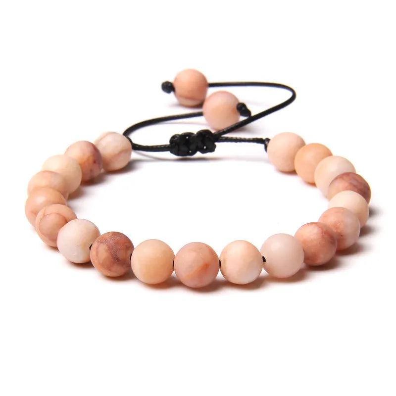 Natural Stone Beaded Wrap-Style Bracelets