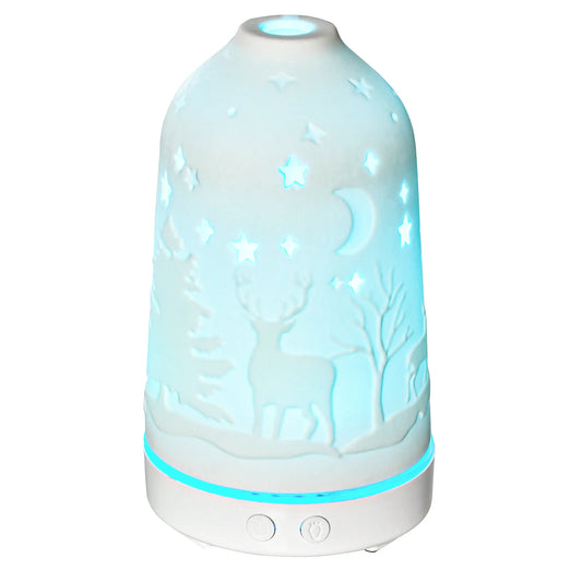 100ml Ultrasonic Aromatherapy Diffuser Humidifier With Ceramic Cover