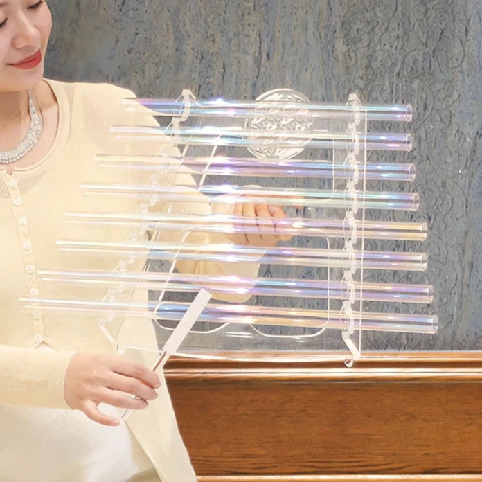 Aurora Toned 8 Tone Quartz Sound Harp For Meditation