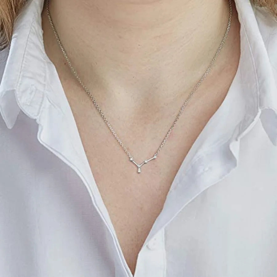 925 Sterling Silver Constellation Horoscope Necklace For Women