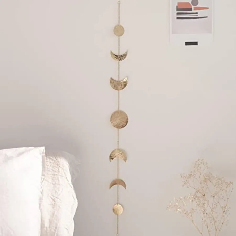 Moon Phase Wall Decor Rustic Pastoral Home Accent Artwork