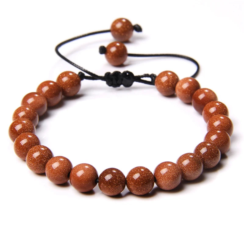 Natural Stone Beaded Wrap-Style Bracelets